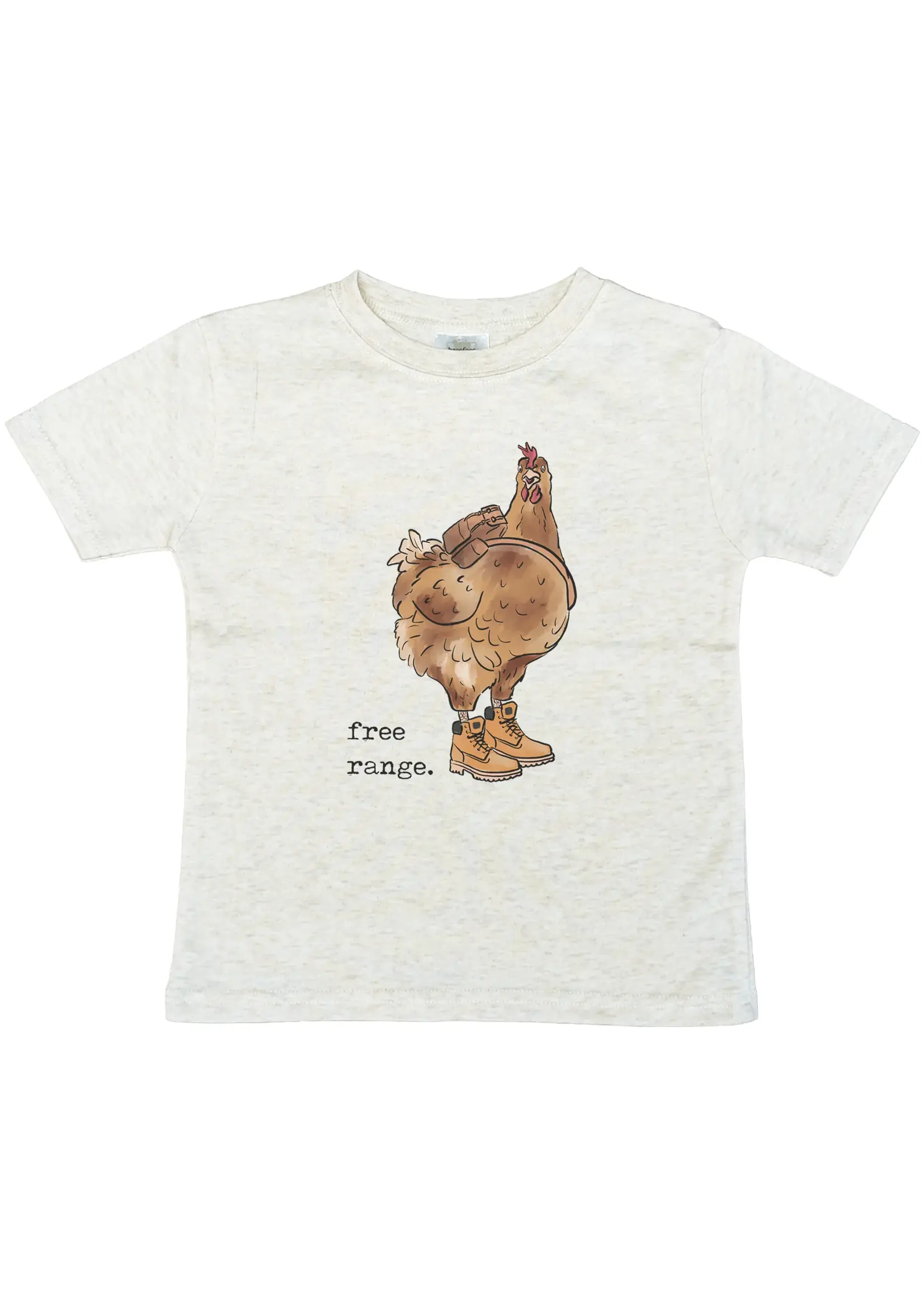 BAREFOOT BABY SHIRT CHICKEN FREE RANGE YOUTH S