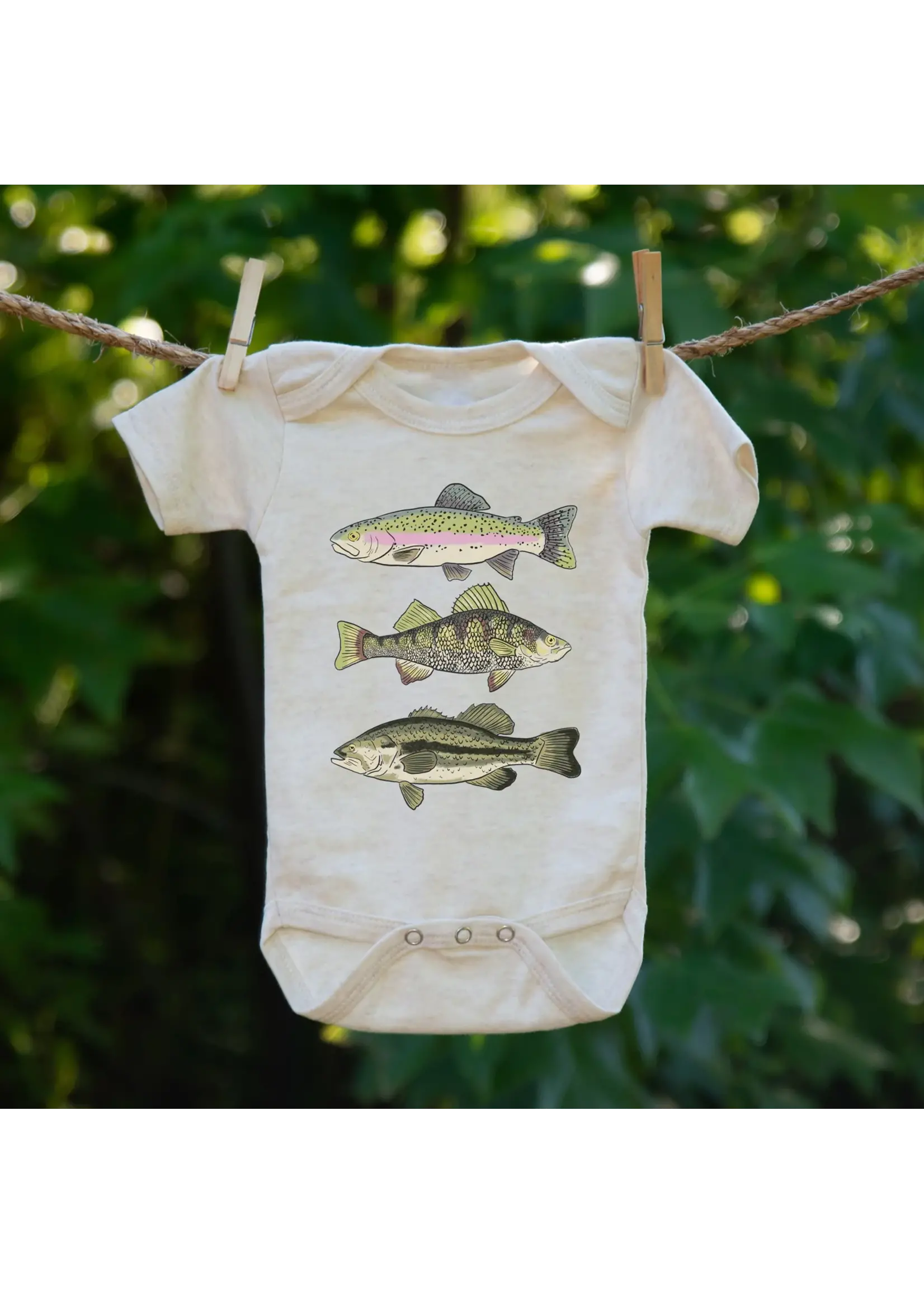 BAREFOOT BABY BABY CLOTHES FISH 0-3M
