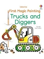 HARPER COLLINS BOOK FIRST MAGIC PAINTING TRUCKS AND DIGGERS