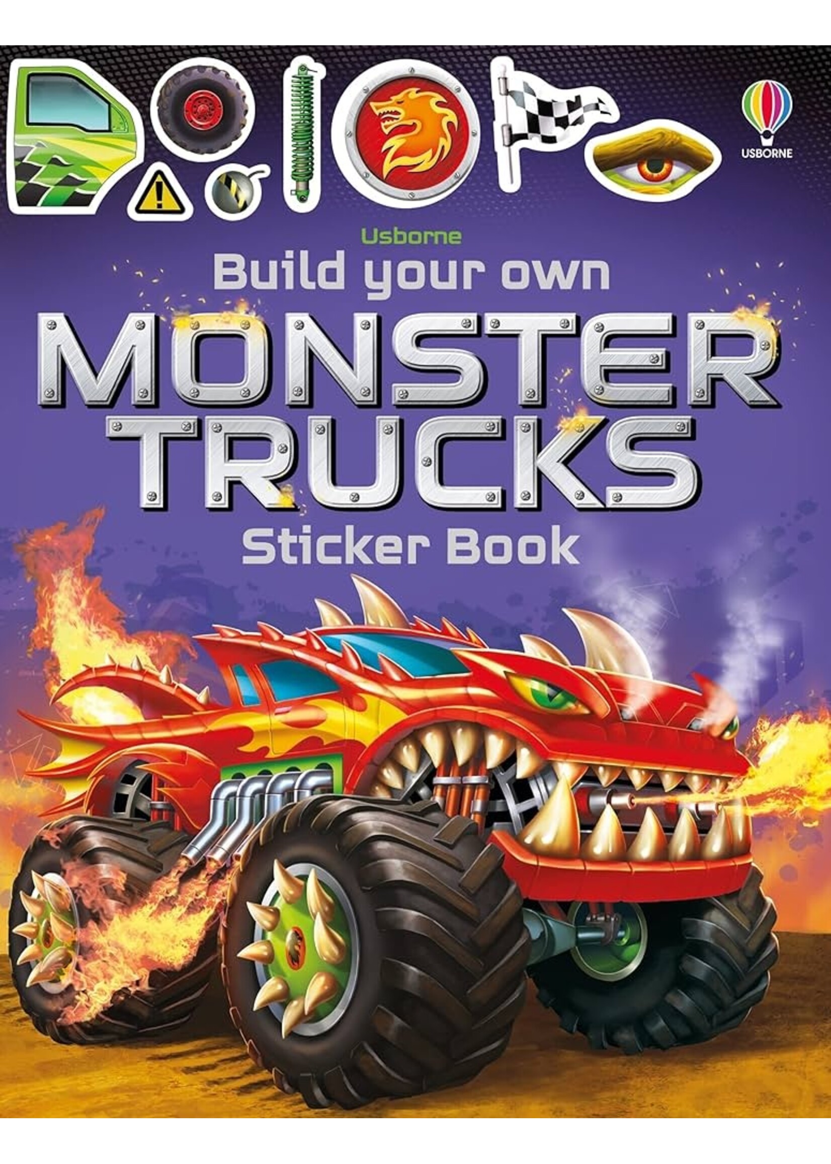 BOOK BUILD YOUR OWN MONSTER TRUCKS STICKER