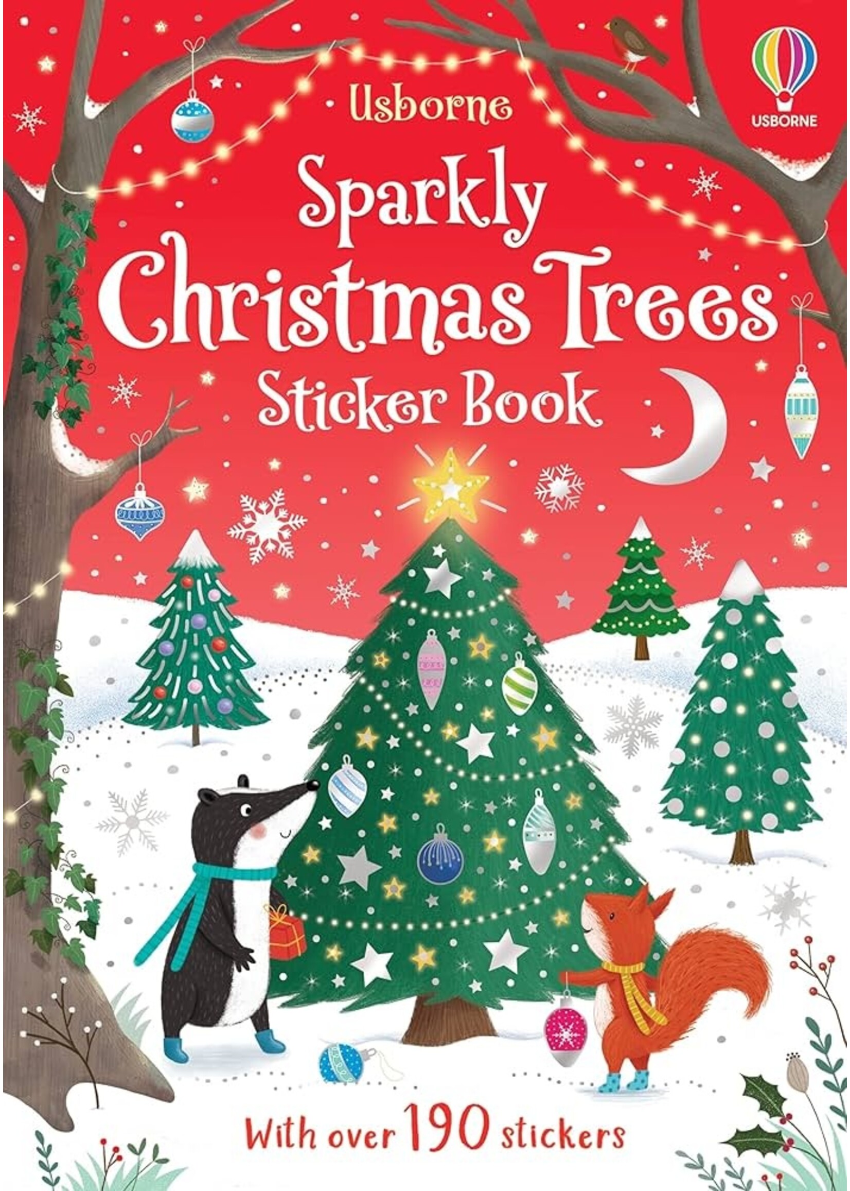 HARPER COLLINS BOOK SPARKLY CHRISTMAS TREE STICKERS