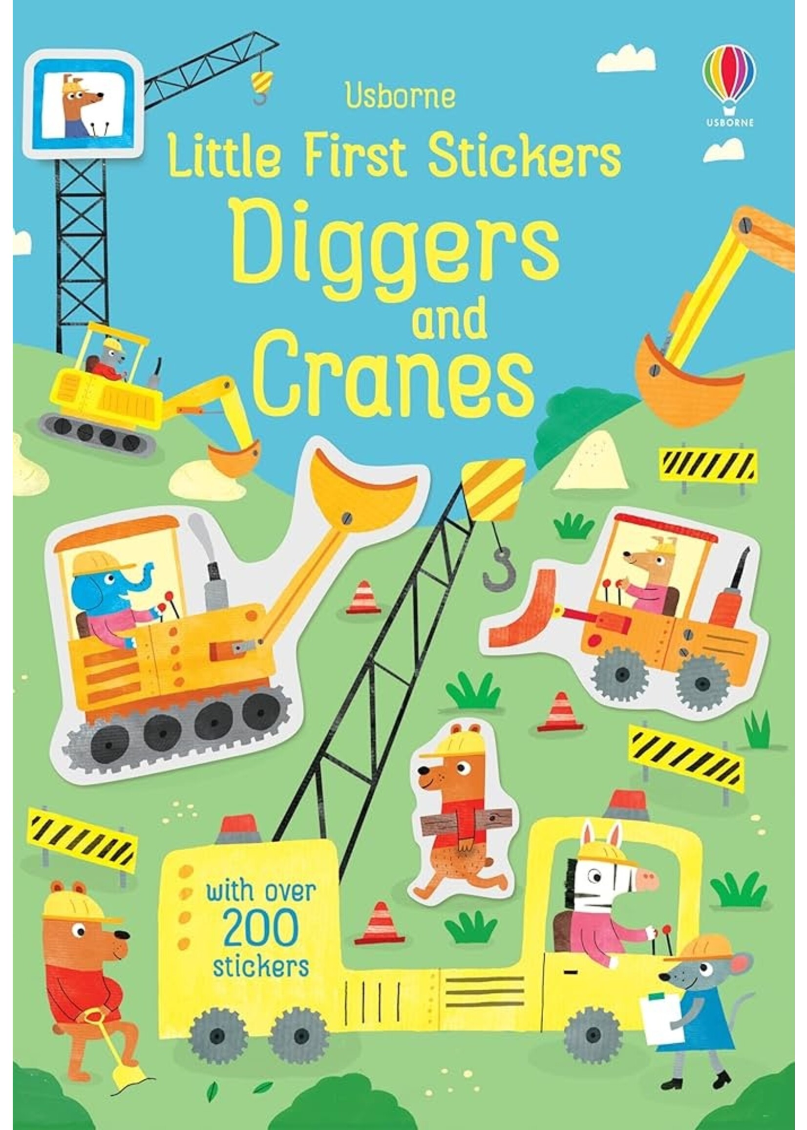 HARPER COLLINS BOOK LITTLE FIRST STICKERS DIGGERS AND CRANES