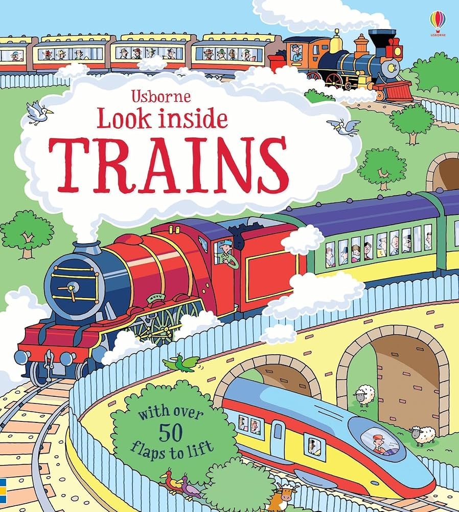 BOOK LOOK INSIDE TRAINS