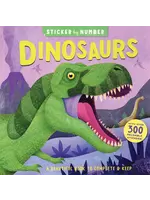 BOOK DINOSAURS STICKER BY NUMBER