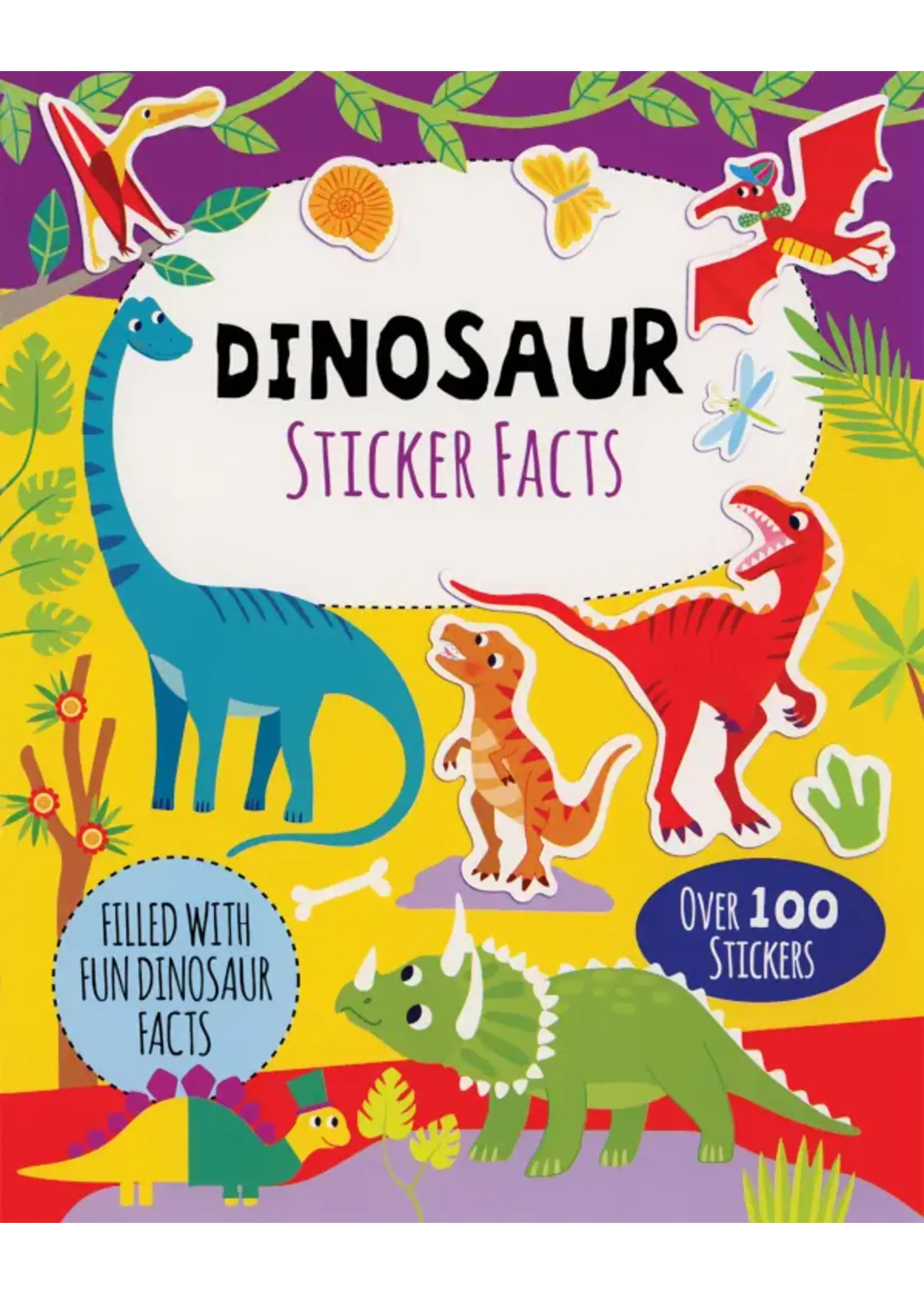 BOOK DINOSAUR STICKER FACTS