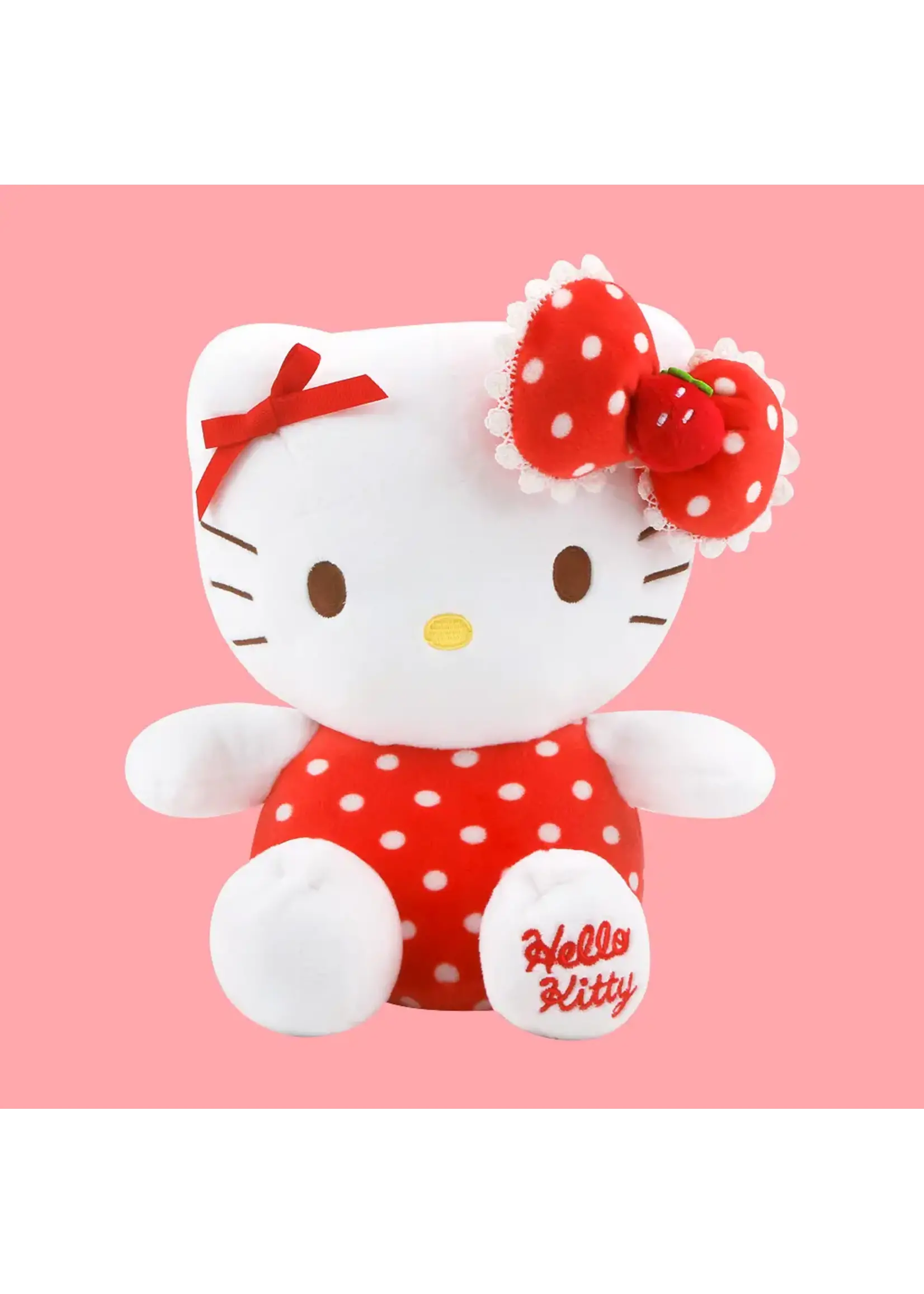 LUCIA'S K-WONDERLAND PLUSH SANRIO HELLO KITTY STRAWBERRY RIBBON