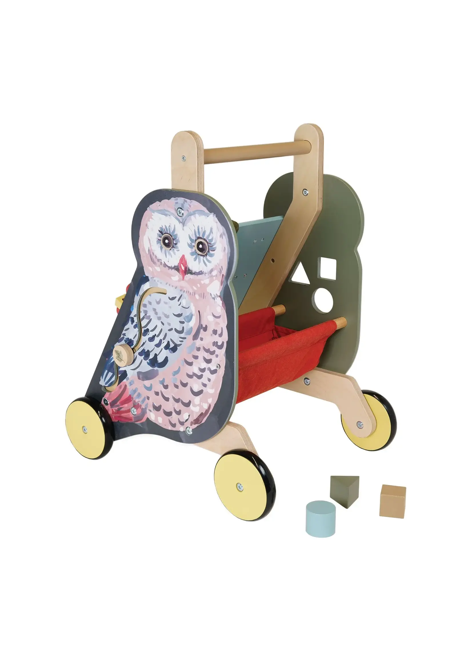 MANHATTAN TOY WILDWOODS OWL PUSH-CART