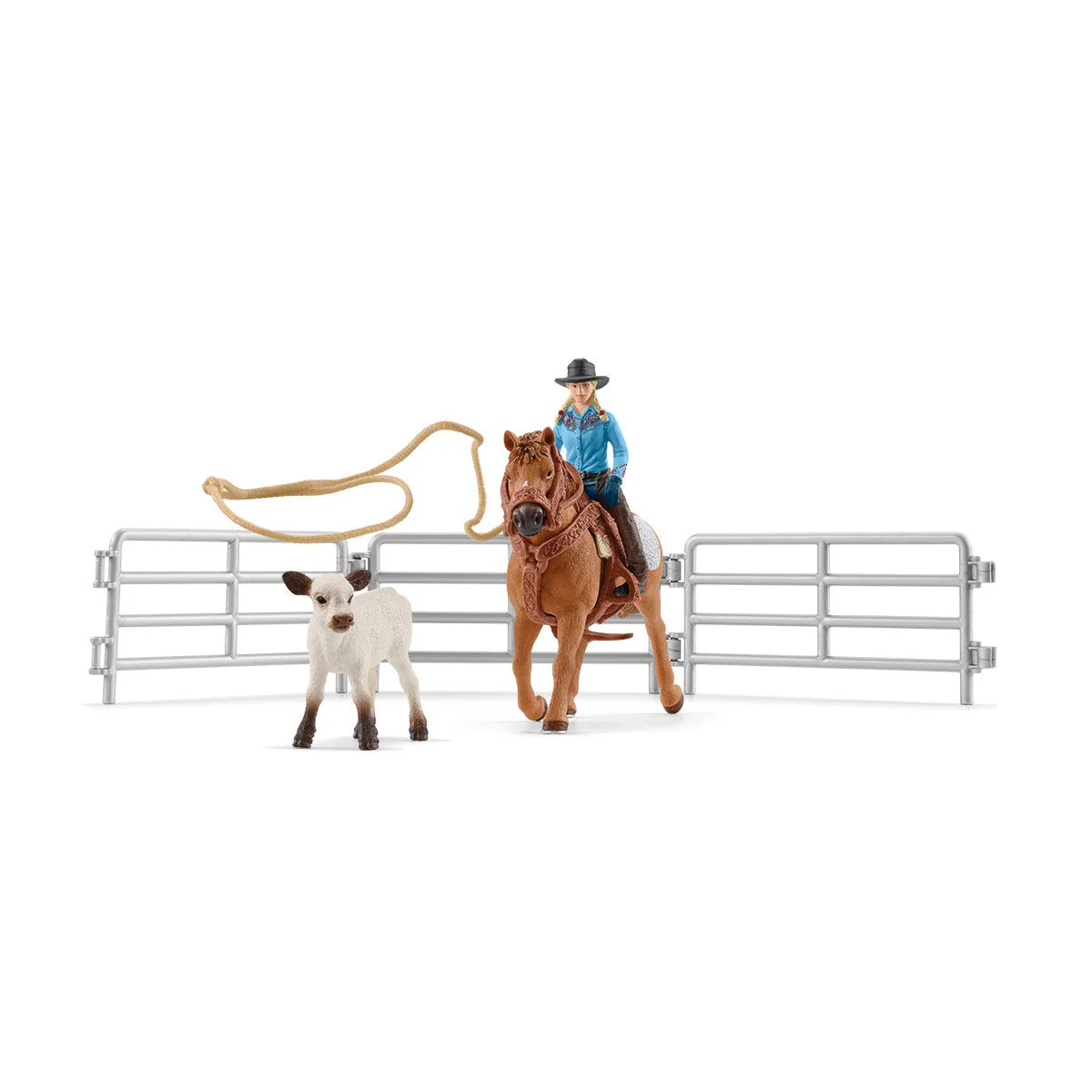 SCHLEICH TEAM ROPING WITH COWGIRL