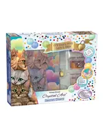 CRYSTAL ART SECRET DIARY KITTEN CLOUDS