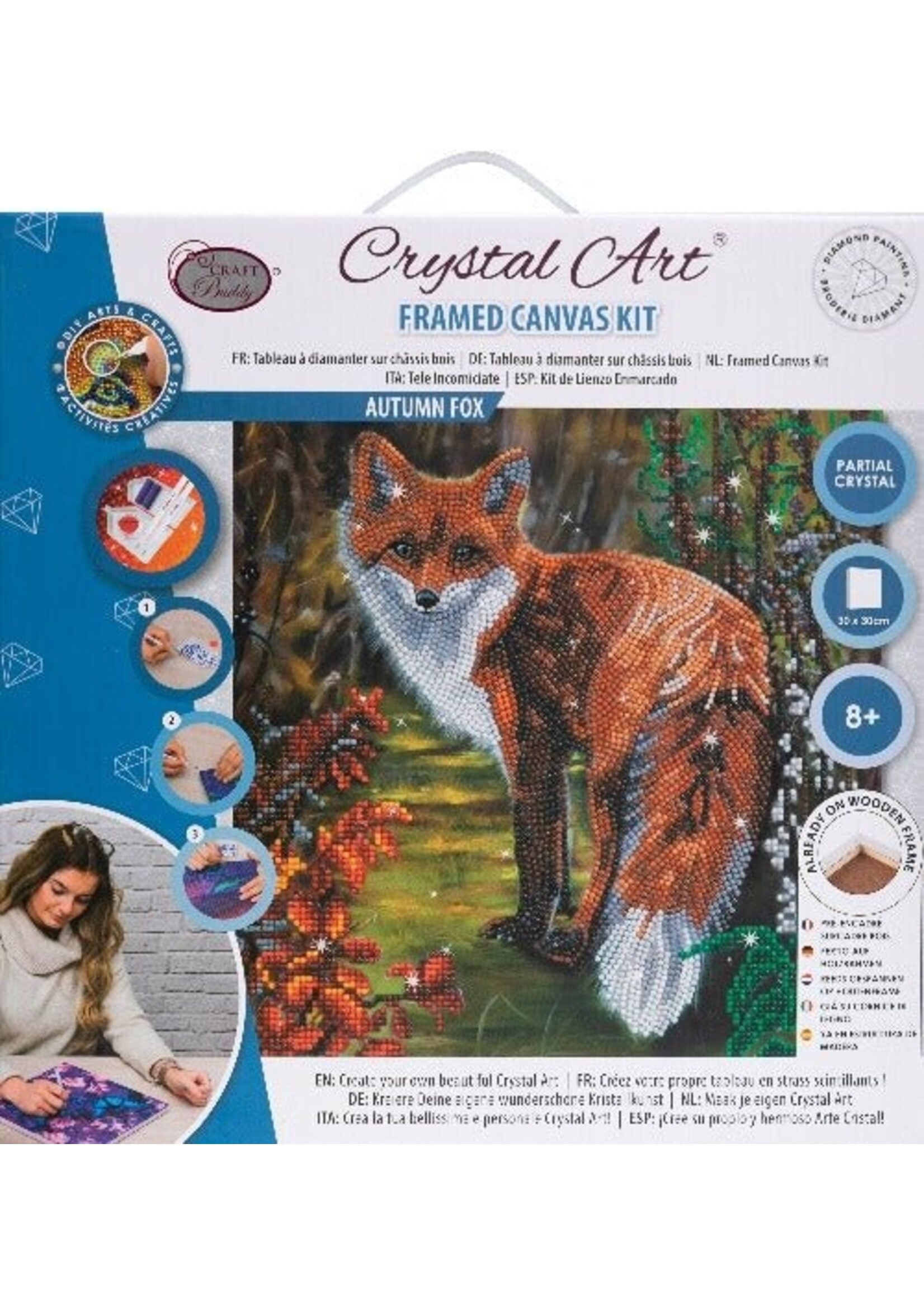 CRYSTAL ART AUTUMN FOX