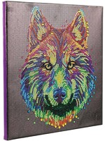 CRYSTAL ART COLORFUL WOLF