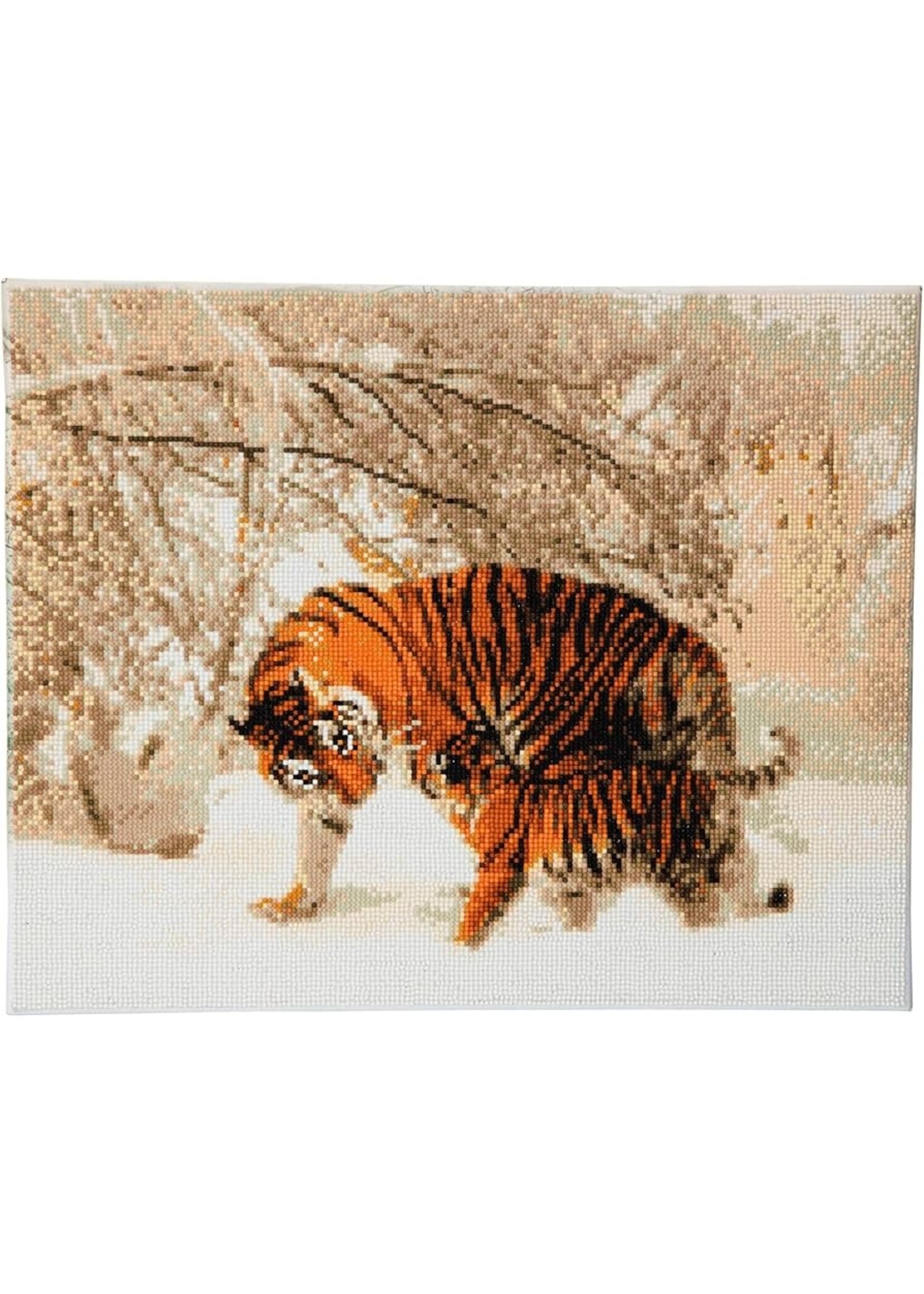 CRYSTAL ART WINTER TIGERS