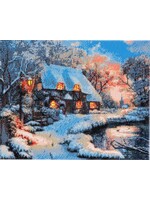 CRYSTAL ART WINTER COTTAGE