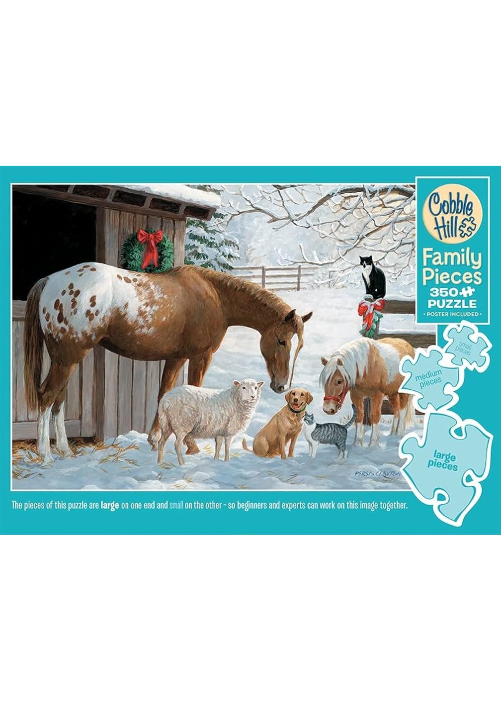 PUZZLE 350 PCS WINTER BARNYARD
