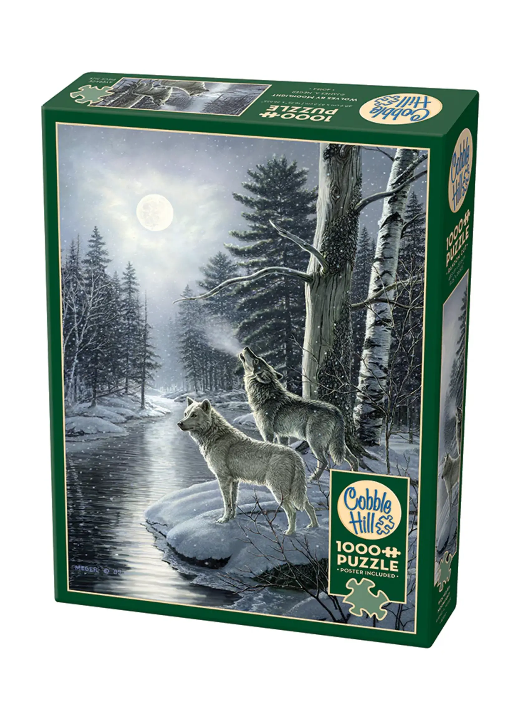 PUZZLE 1000 PCS WOLVES BY MOONLIGHT