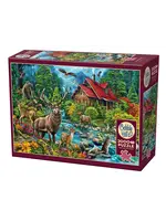 PUZZLE 2000 PCS RED ROOFED CABIN