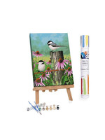 WINNIES PICKS PAINT BY NUMBER CHICKADEES AND CONEFLOWERS