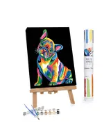 WINNIES PICKS PAINT BY NUMBER COLORFUL FRENCH BULLDOG