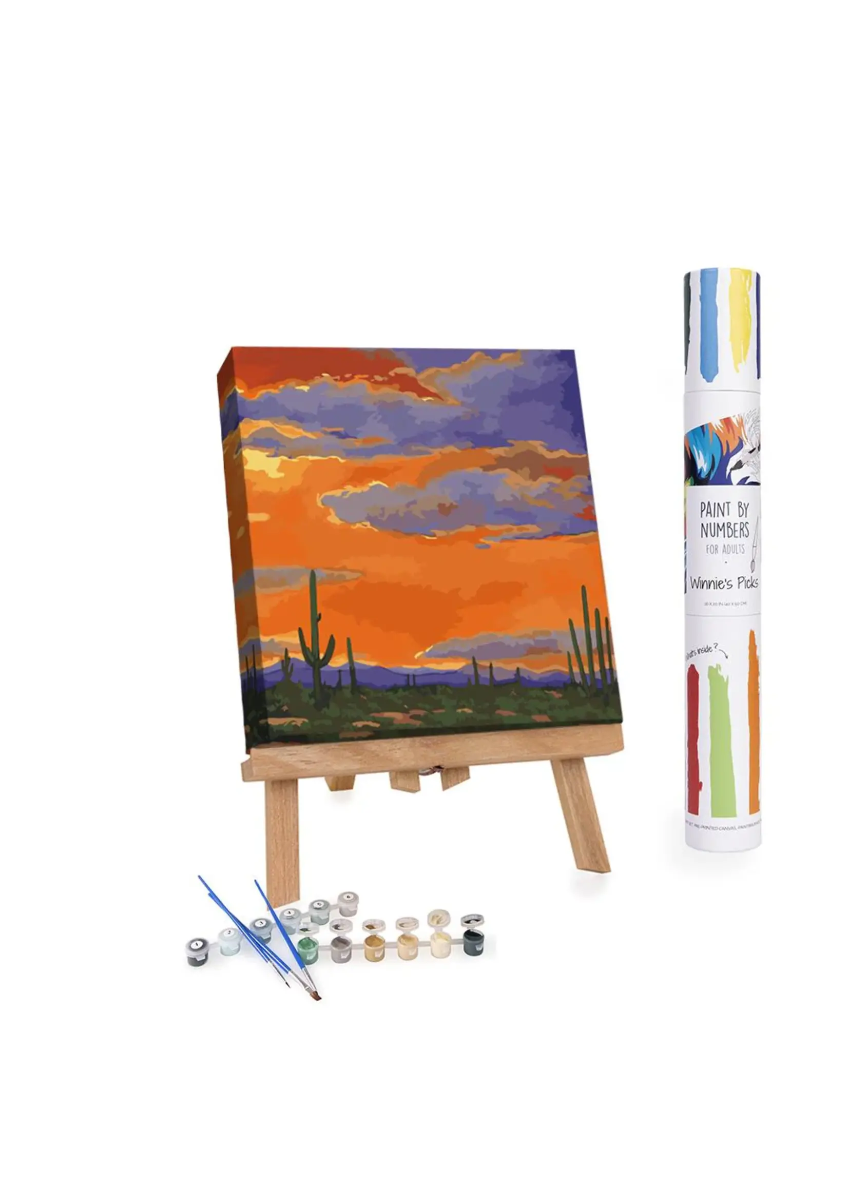 WINNIES PICKS PAINT BY NUMBER SAGUARO SUNSET