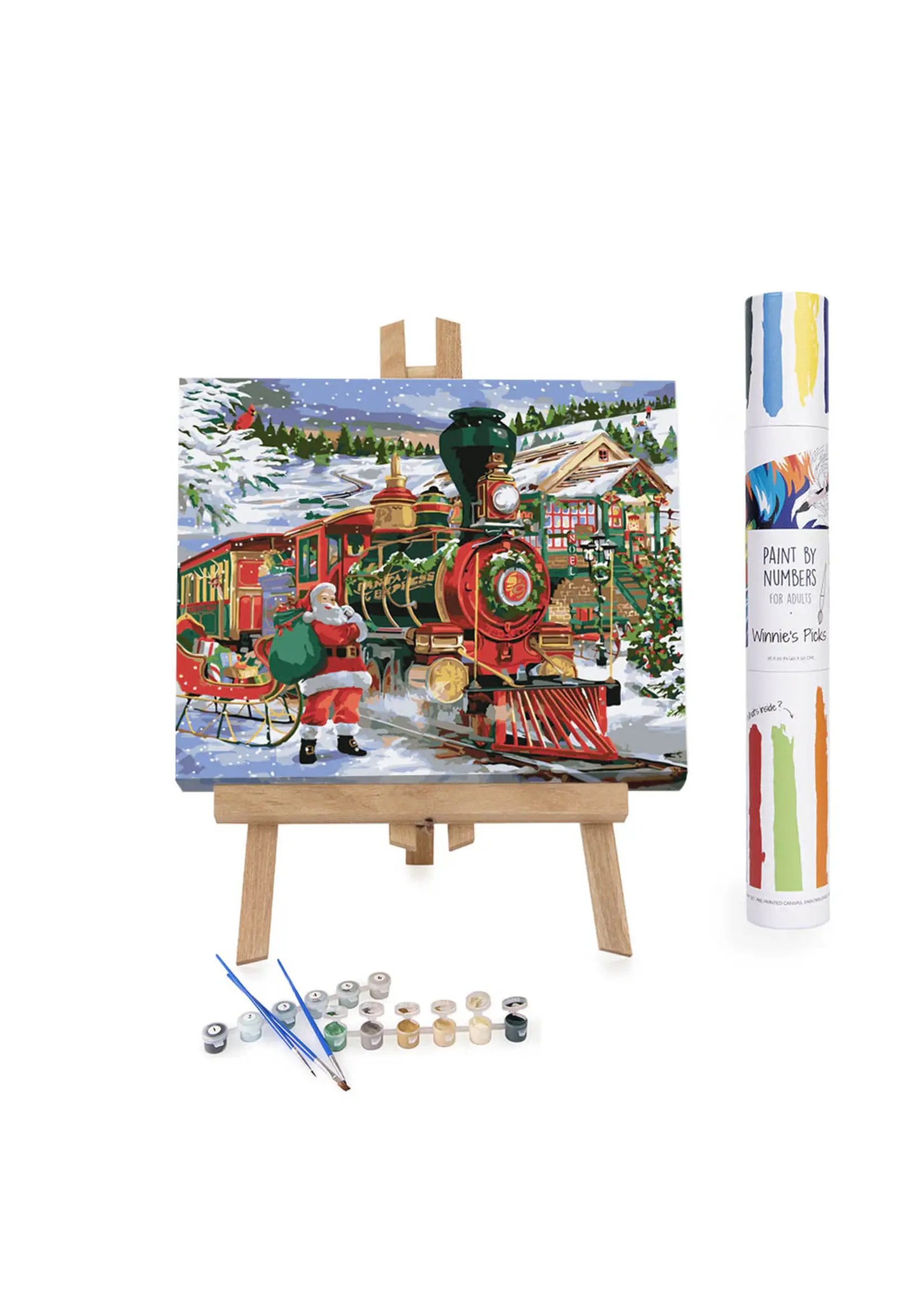 WINNIES PICKS PAINT BY NUMBER SANTA EXPRESS