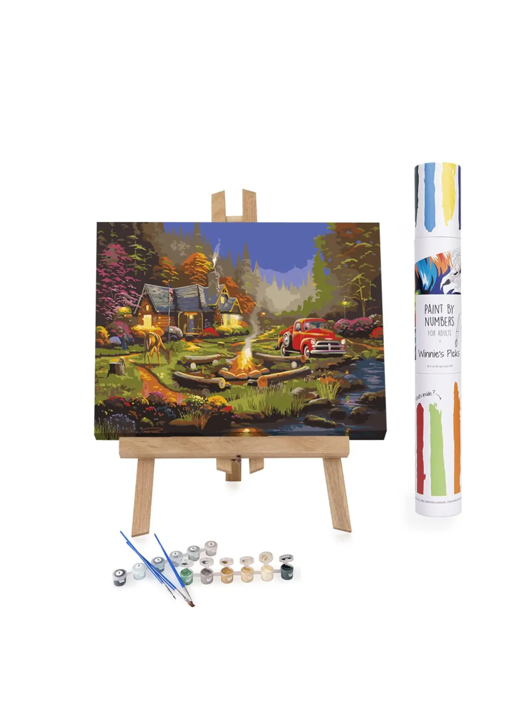 WINNIES PICKS PAINT BY NUMBER THE WOODSMEN