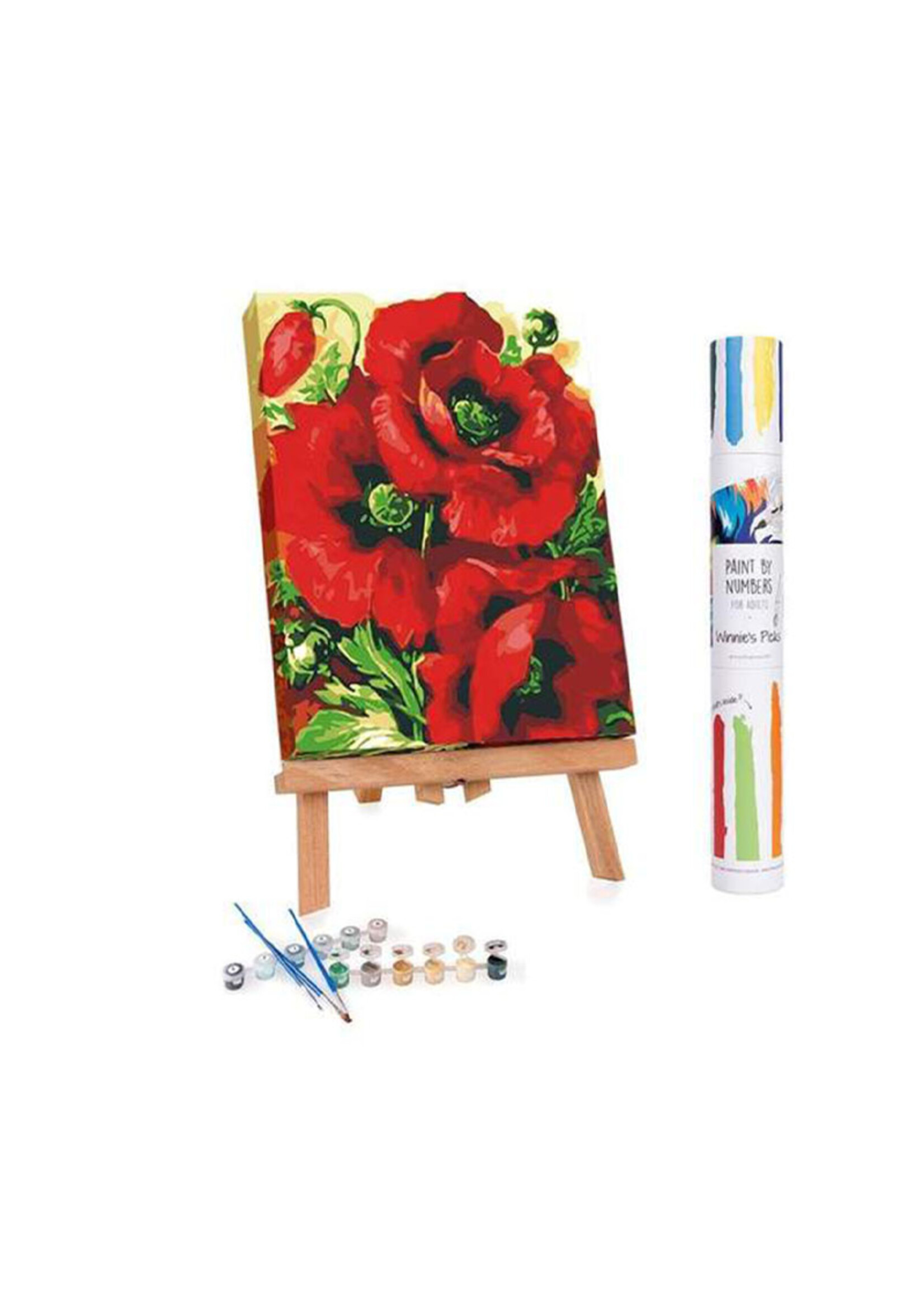 WINNIES PICKS PAINT BY NUMBER POPPIES