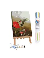 WINNIES PICKS PAINT BY NUMBER RUBY THROATED HUMMINGBIRD
