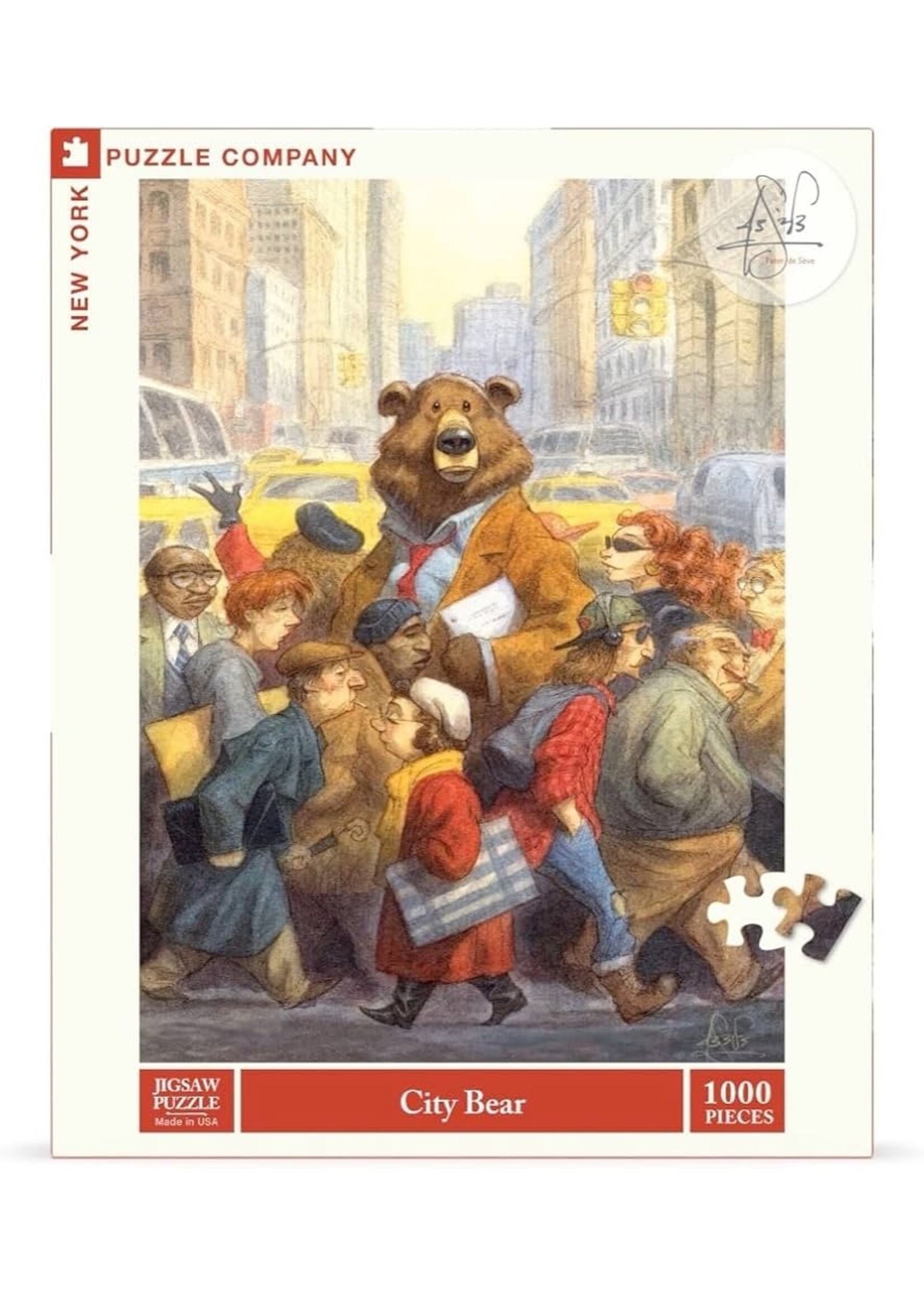 NEW YORK PUZZLE COMPANY PUZZLE 1000 PCS CITY BEAR