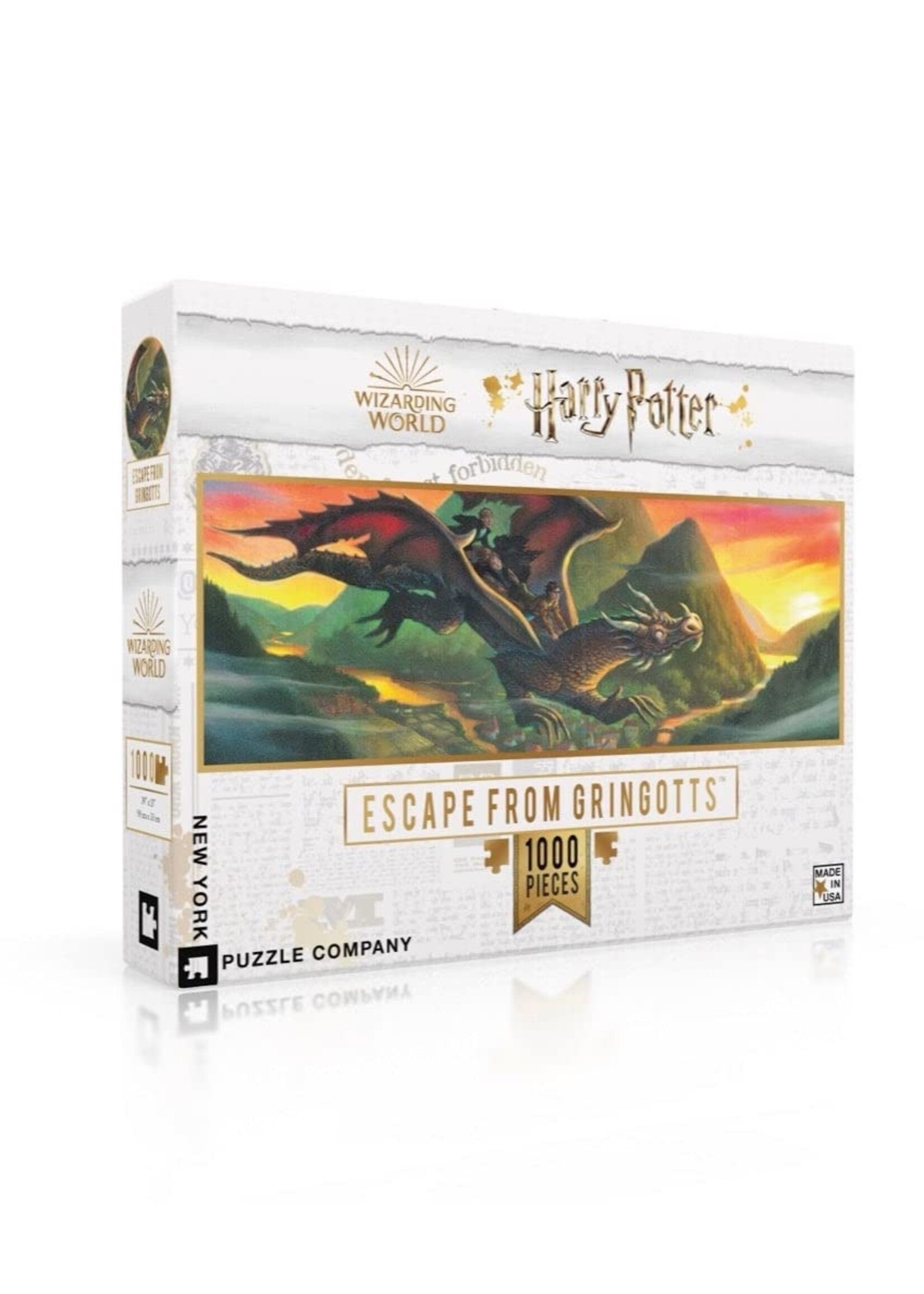 NEW YORK PUZZLE COMPANY PUZZLE 1000 PCS ESCAPE FROM GRINGOTTS HARRY POTTER