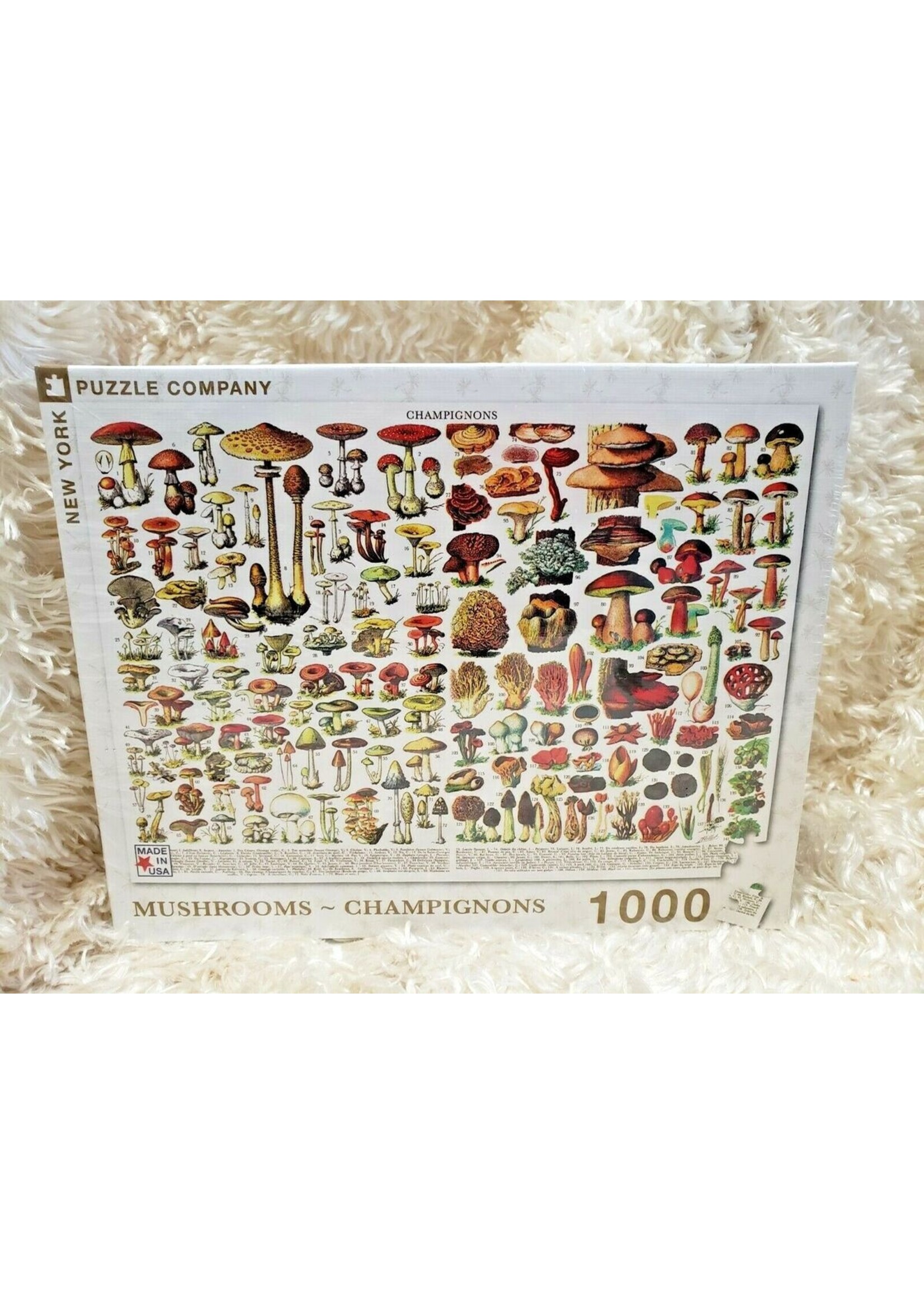 NEW YORK PUZZLE COMPANY PUZZLE 1000 PCS MUSHROOMS