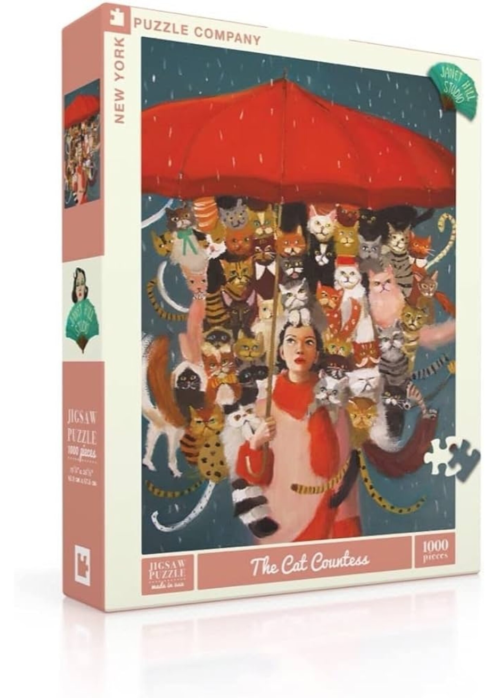 NEW YORK PUZZLE COMPANY PUZZLE 1000 PCS THE CAT COUNTESS