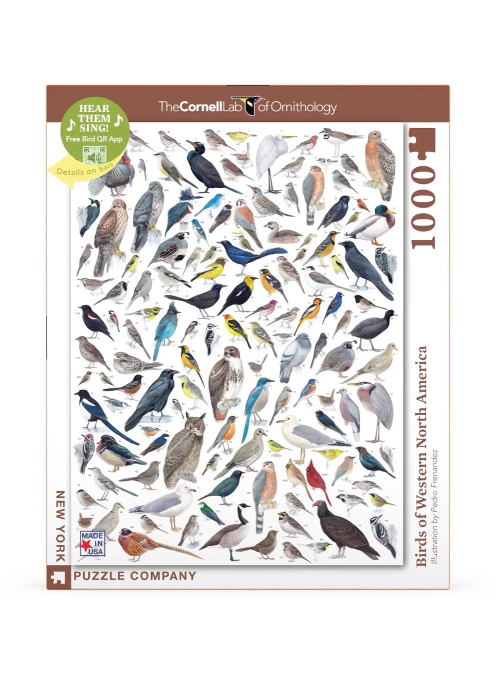 NEW YORK PUZZLE COMPANY PUZZLE 1000 PCS BIRDS OF WESTERN NOTH AMERICA