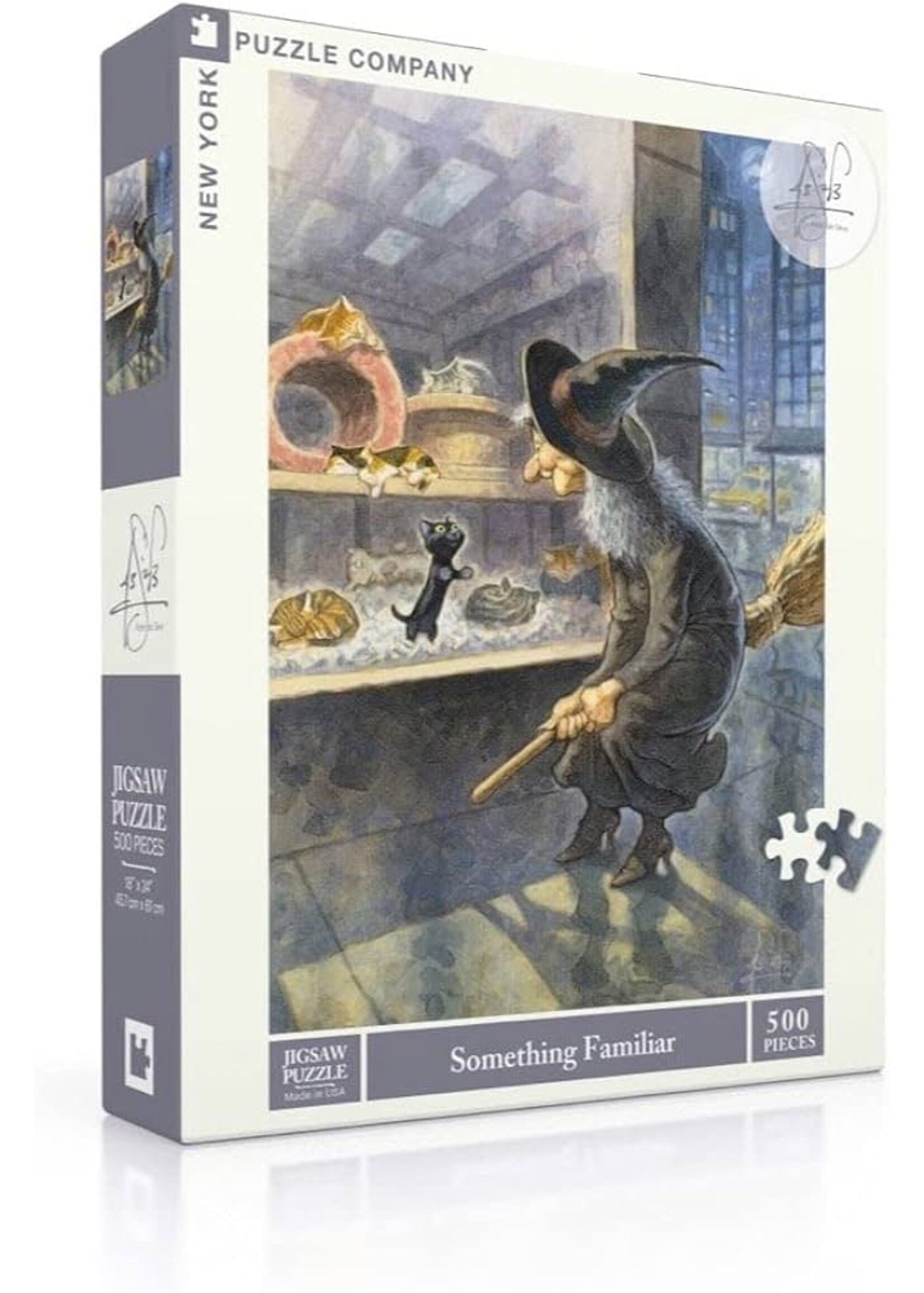 NEW YORK PUZZLE COMPANY PUZZLE 500 PCS SOMETHING FAMILIAR