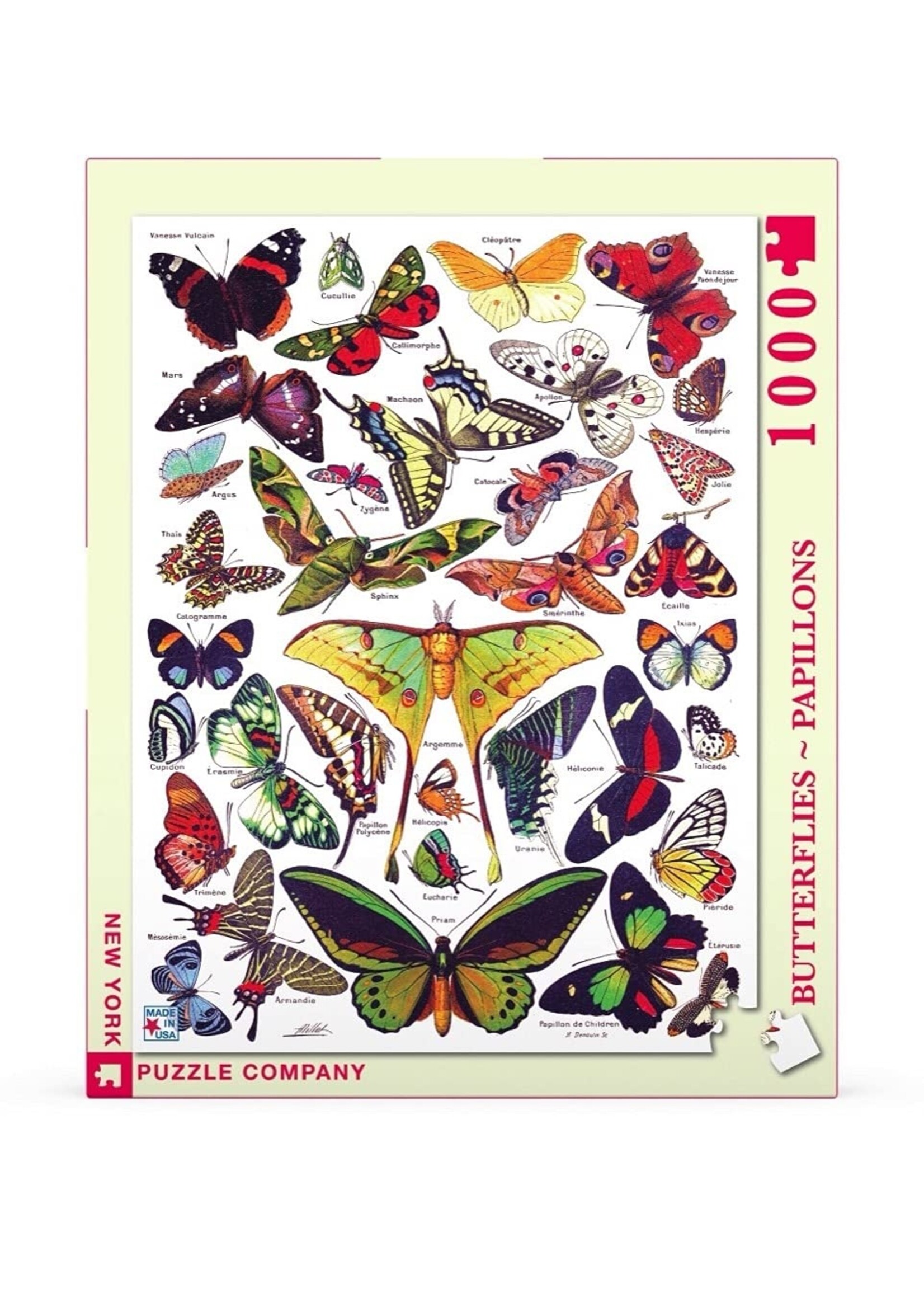 NEW YORK PUZZLE COMPANY PUZZLE 1000 PCS BUTTERFLIES