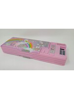 HOT FOCUS MULTI FUNCTION PENCIL CASE PINK