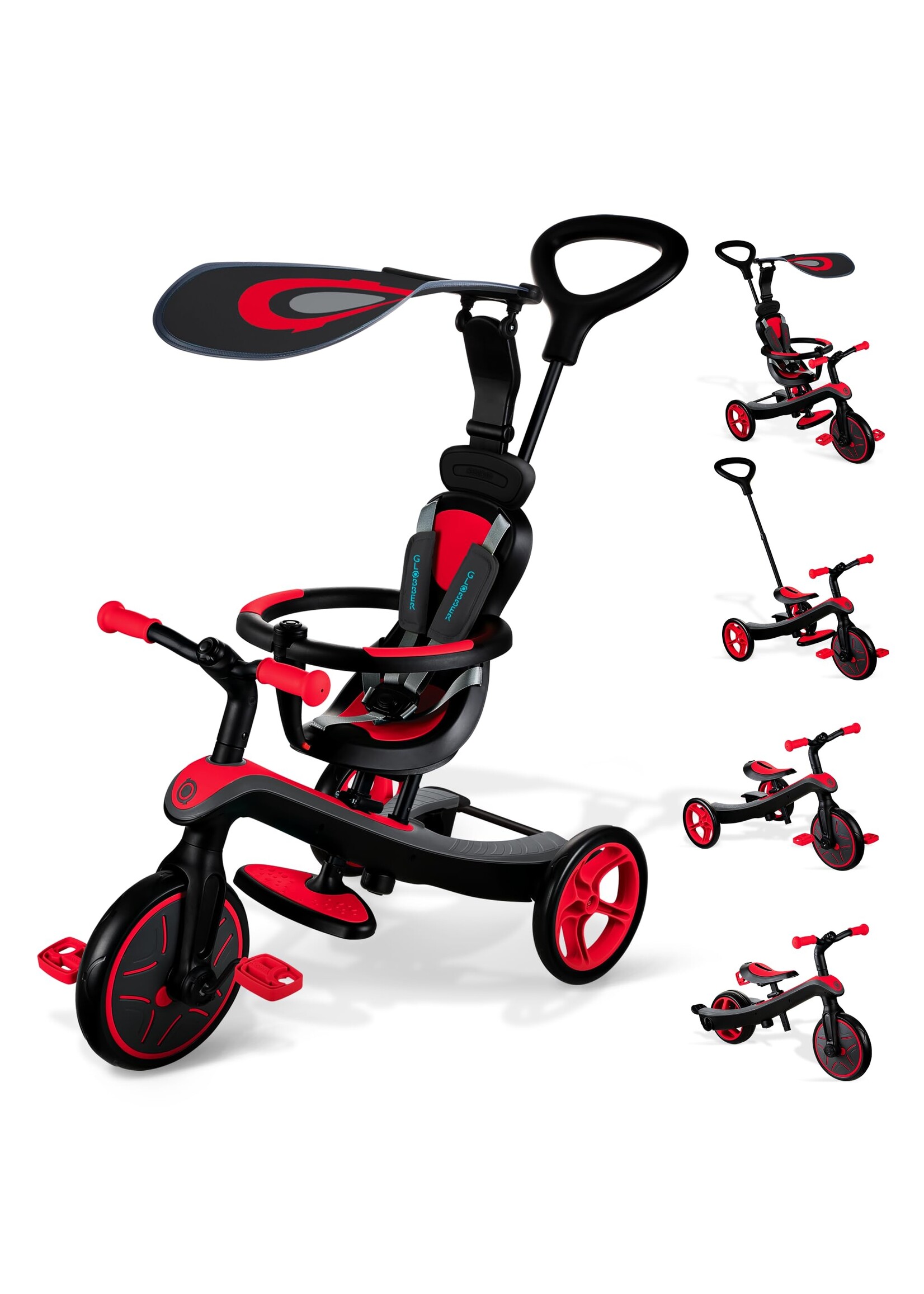 GLOBBER EXPLORER TRIKE 4 IN 1 RED