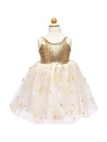 DRESS UP GOLDEN GLAM PARTY DRESS 3/4