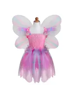 DRESS UP BUTTERFLY DRESS WITH WINGS AND WAND 5/6