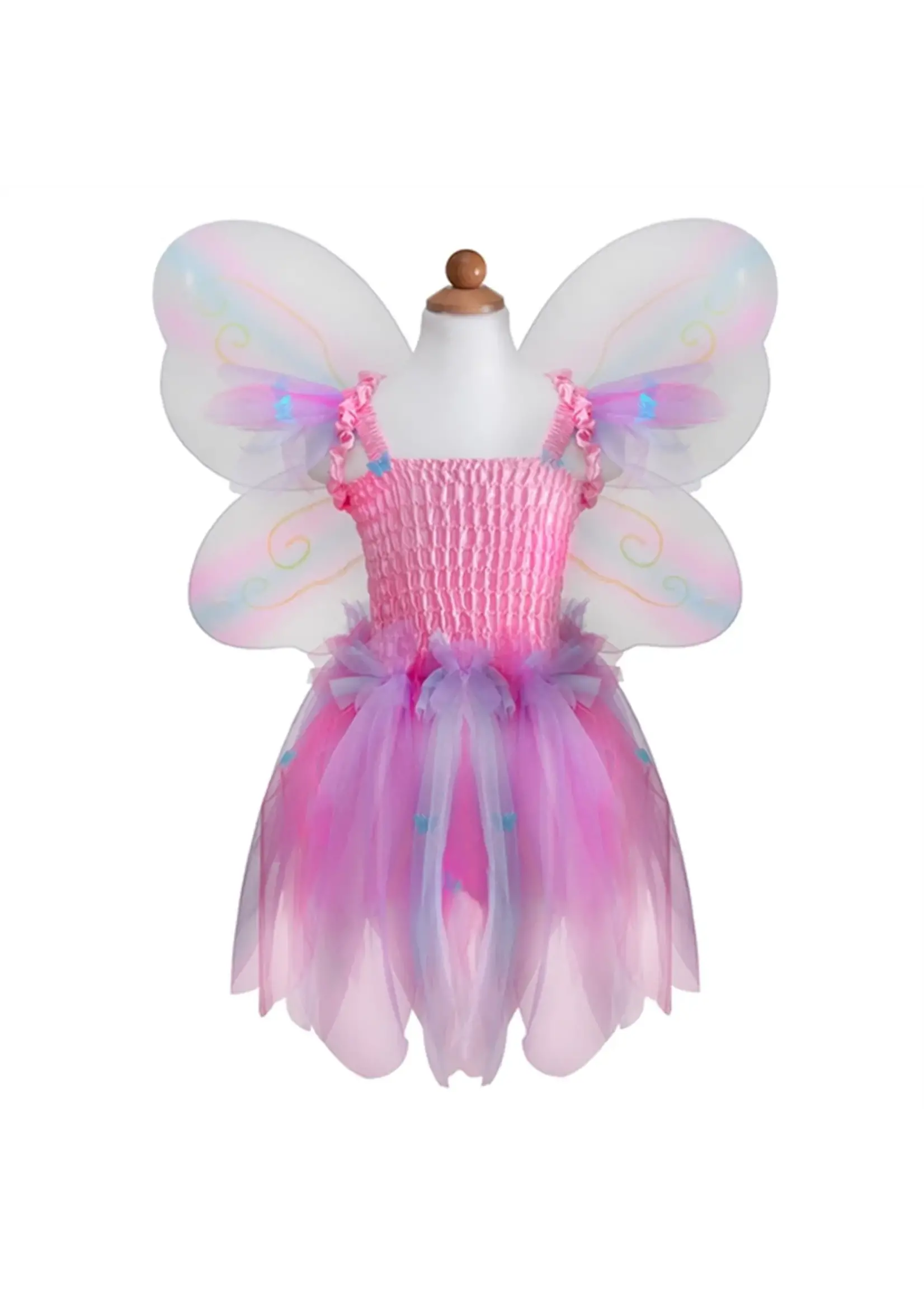 DRESS UP BUTTERFLY DRESS WITH WINGS AND WAND 5/6