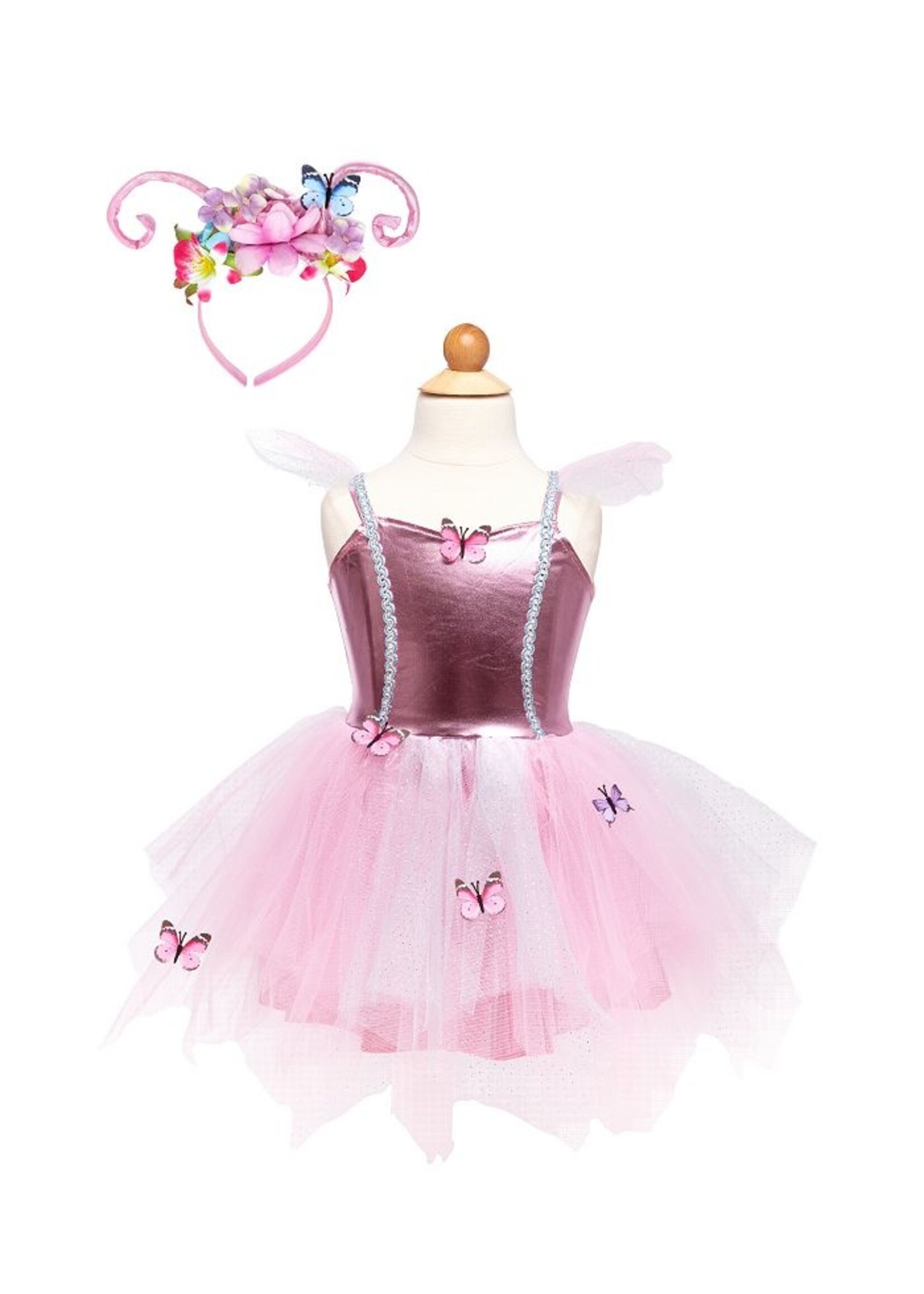 DRESS UP WOODLAND BUTTERFLY DRESS AND HEADPIECE 5/6