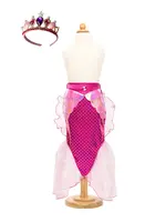 DRESS UP PINK MERMAID GLIMMER SKIRT W/ TIARA 5-6