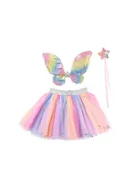 DRESS UP RAINBOW SEQUINS SKIRT W/ WINGS & WAND 4-6