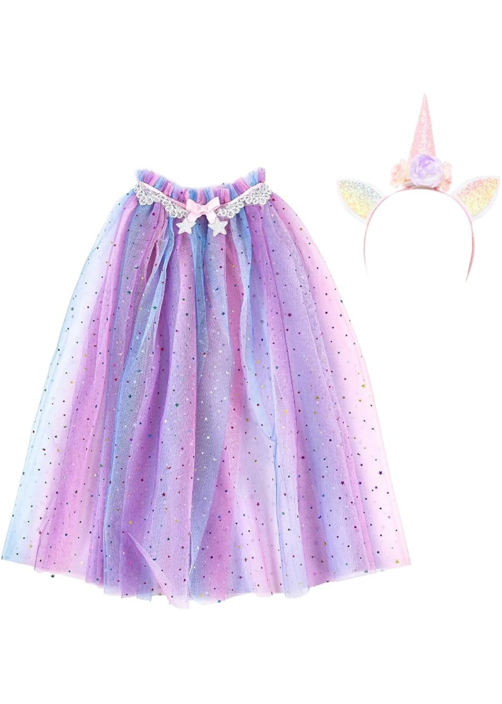 DRESS UP UNICORN CAPE & HEADBAND 4-6