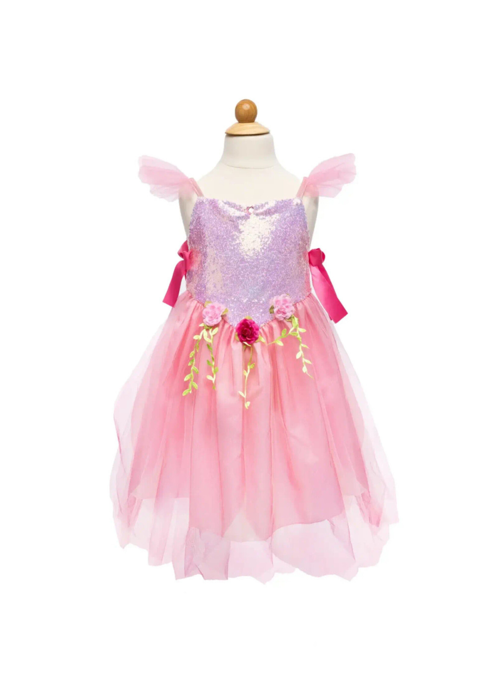 DRESS UP PINK SEQUINS FOREST FAIRY TUNIC 5-6