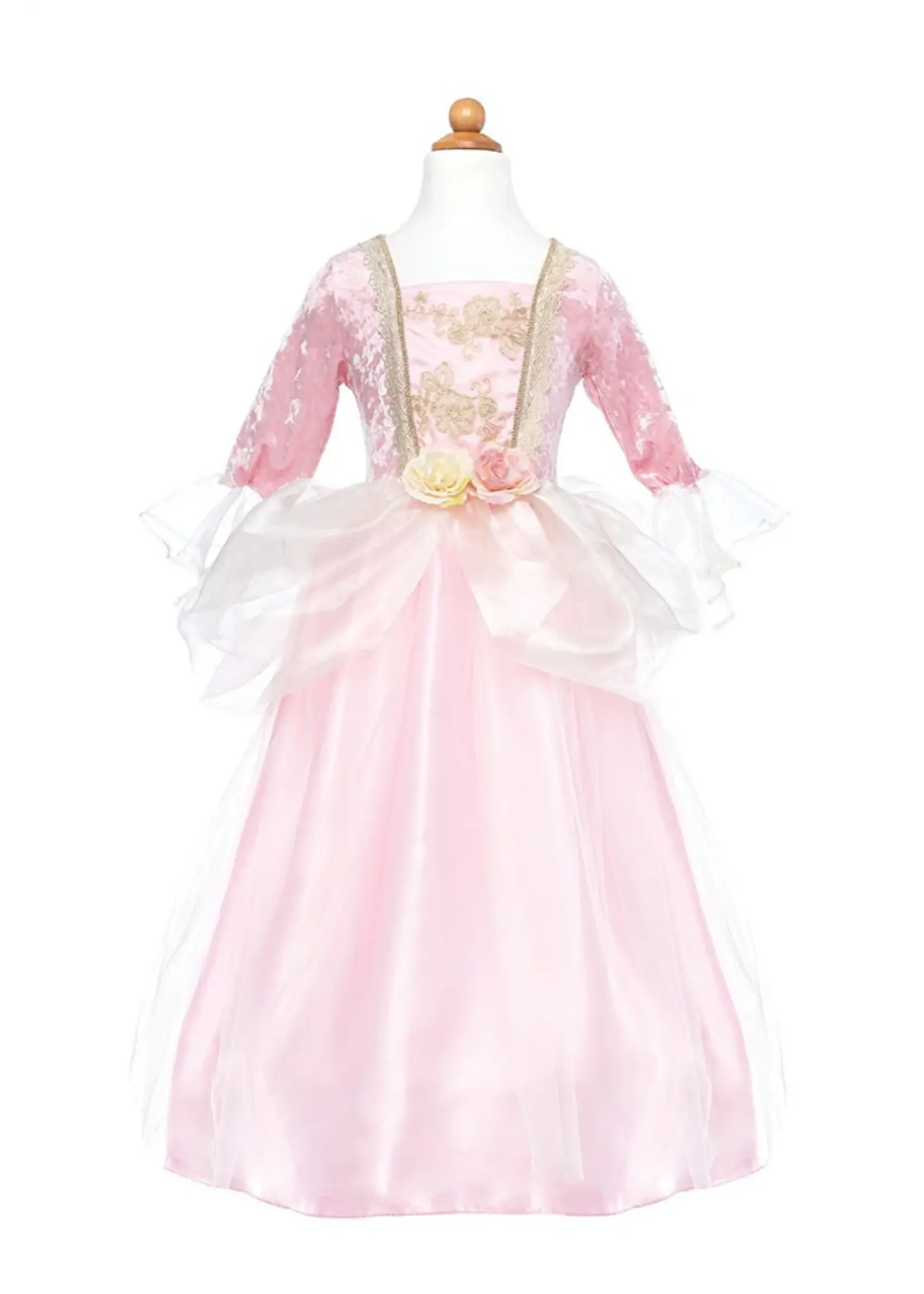 DRESS UP PINK ROSE PRINCESS DRESS 3-4