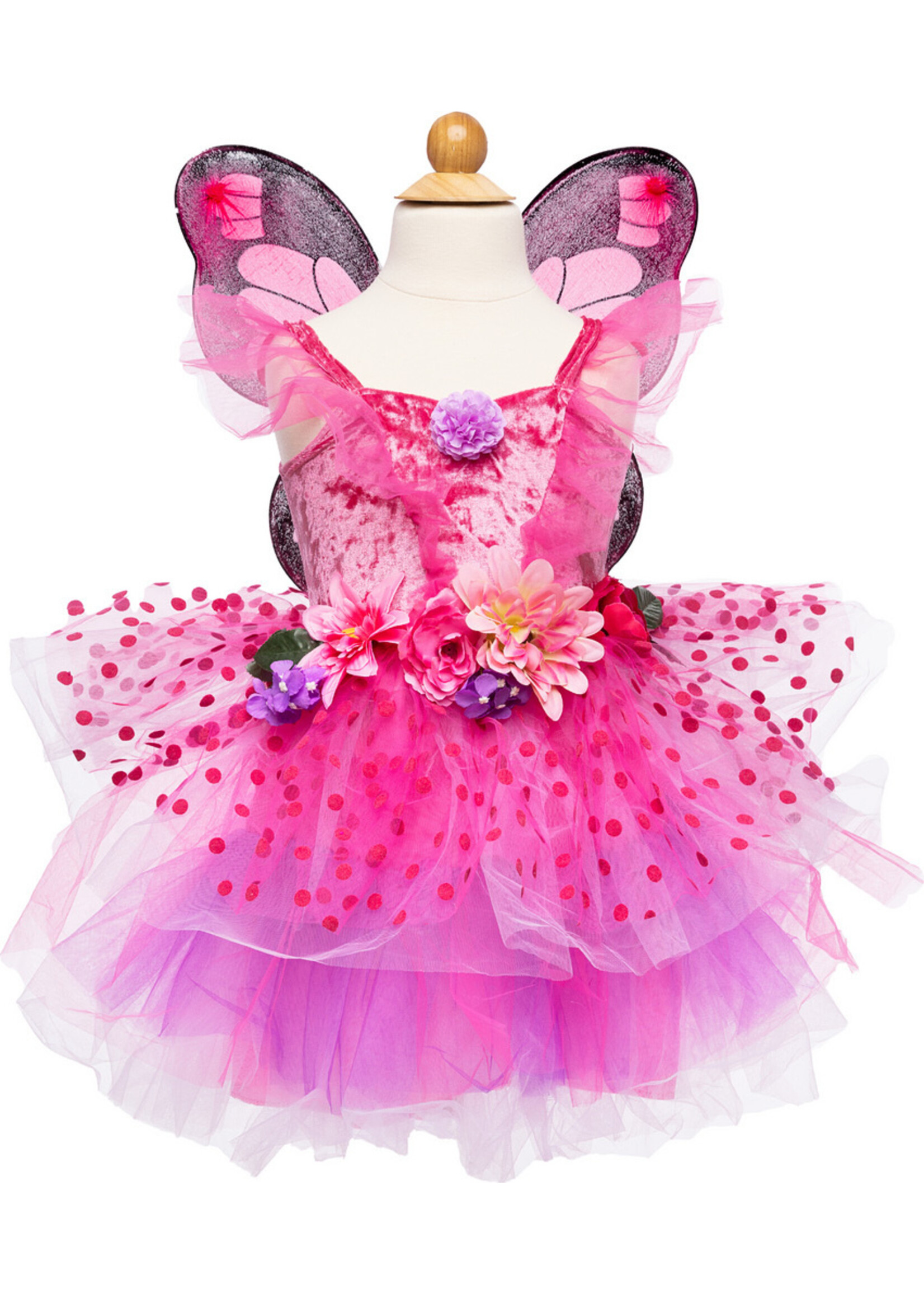 DRESS UP FAIRY BLOOMS DELUXE DRESS HOT PINK 3-4