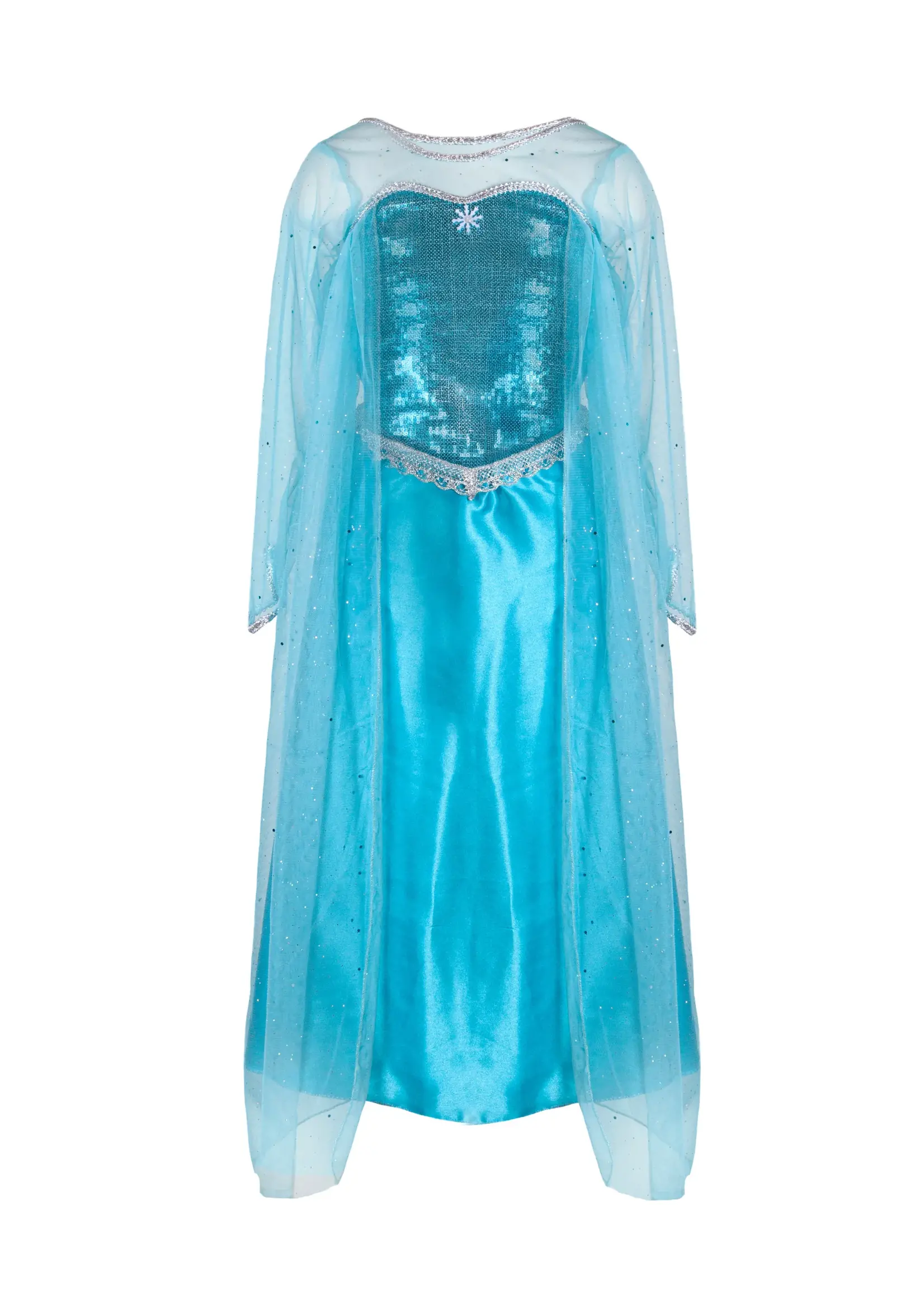DRESS UP ICE QUEEN DRESS W/ CAPE 3-4