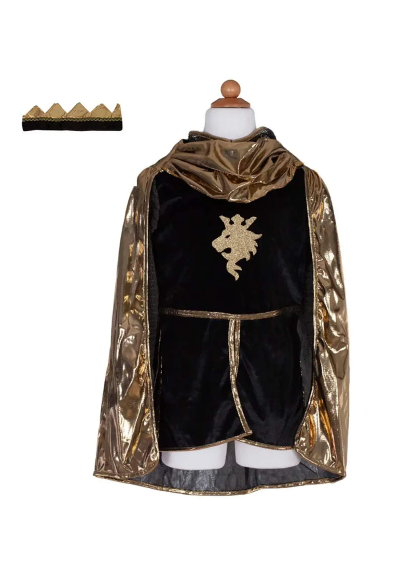 DRESS UP GOLDEN KNIGHT W/ TUNIC, CAPE, & CROWN 5-6
