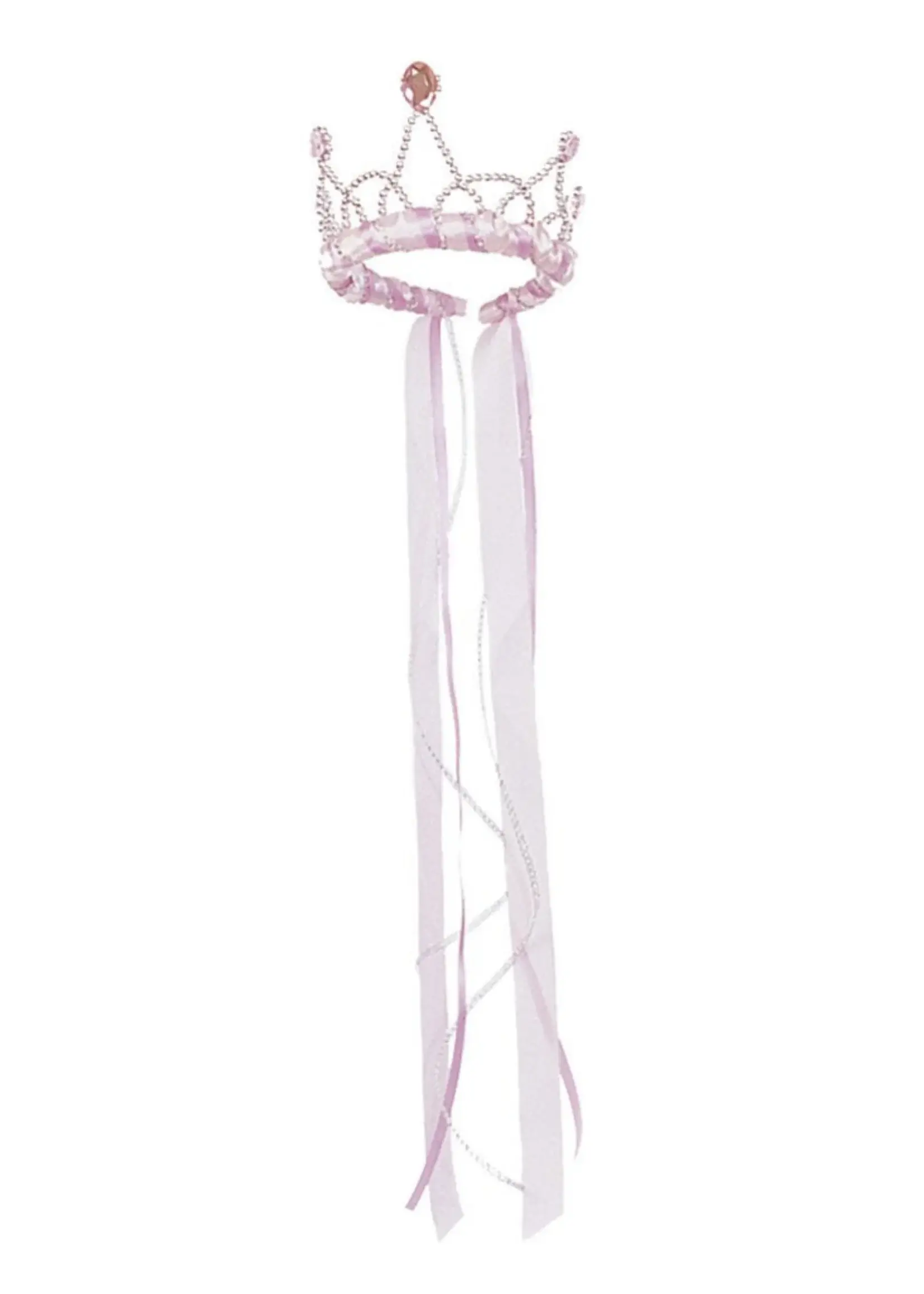 DRESS UP RIBBON TIARA LIGHT PINK