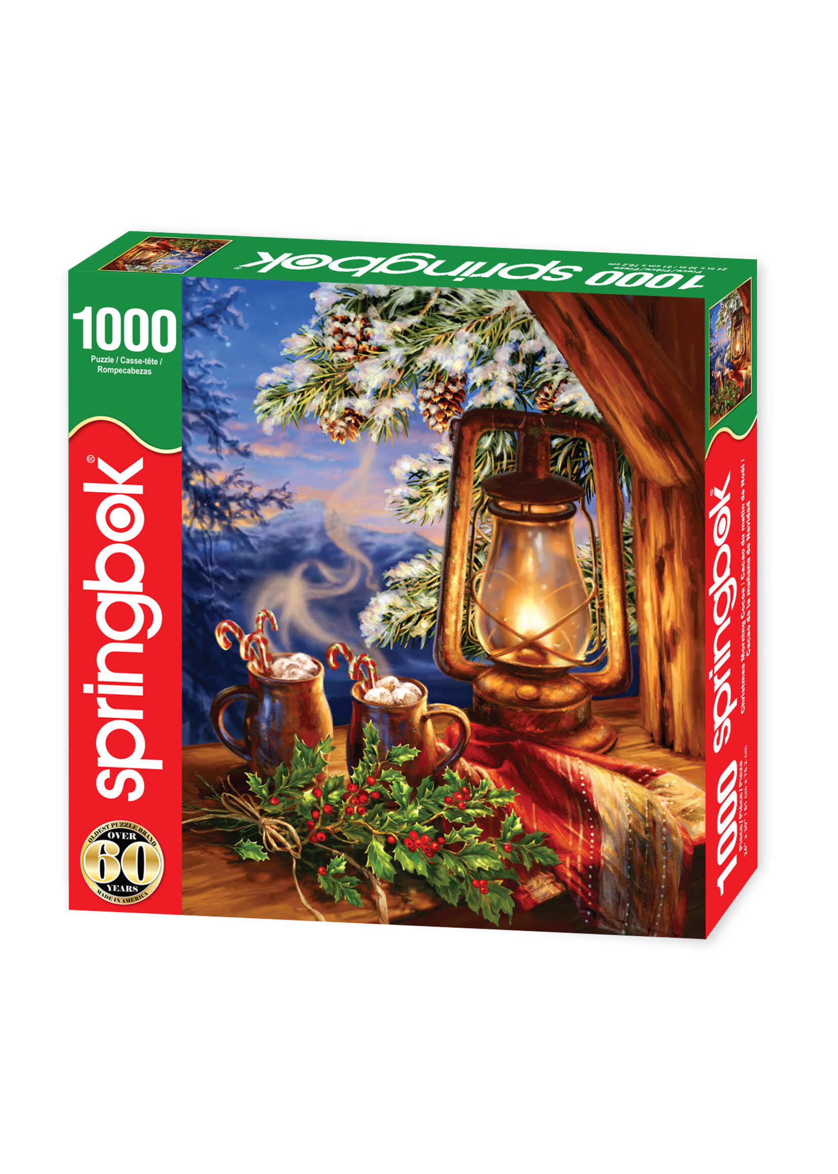 SPRINGBOK PUZZLE 1000 PCS CHRISTMAS MORNING COCOA